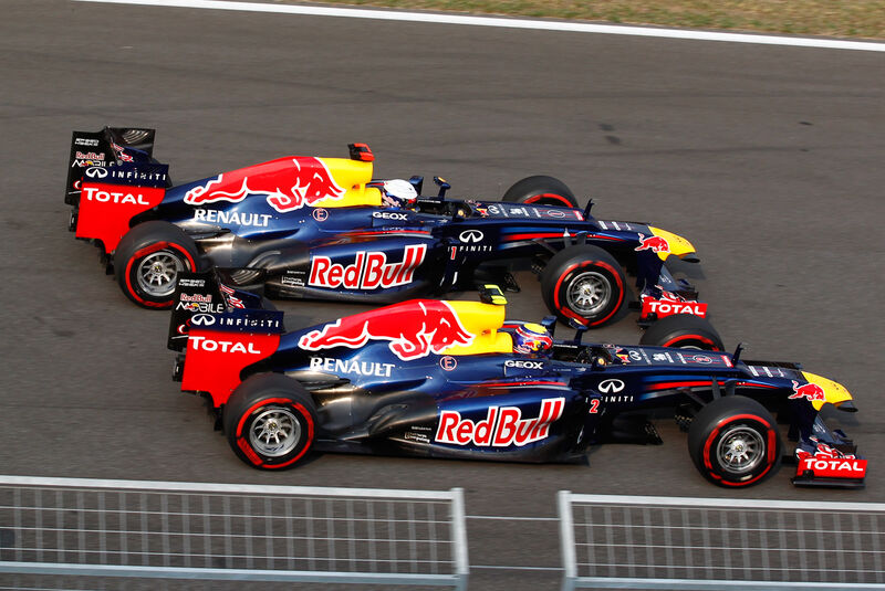 Vettel Webber Red Bull 2012 GP Korea