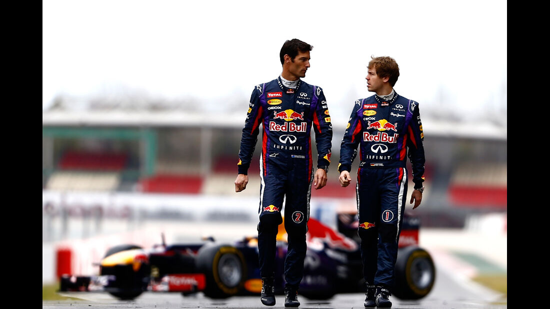 Vettel Webber Red Bull 2013