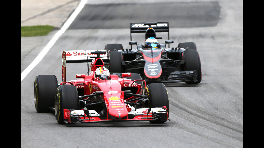 Vettel vs. Alonso - GP Kanada 2015