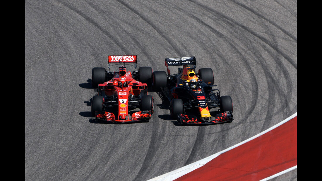 Vettel vs. Ricciardo - Formel 1 - GP USA - Austin - 2018