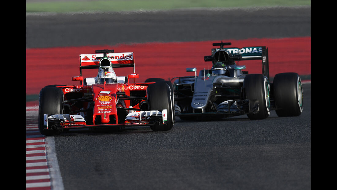 Vettel vs. Rosberg - Ferrari vs. Mercedes - Formel 1 - Test - Barcelona - 2. März 2016