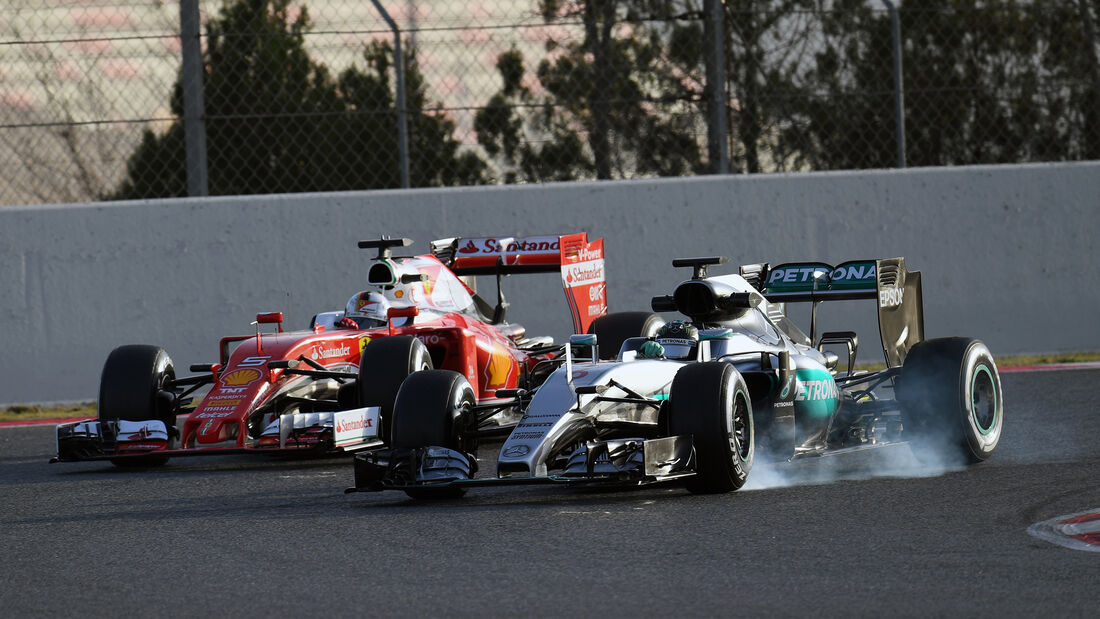 Vettel vs. Rosberg - Ferrari vs. Mercedes - Formel 1-Test - Barcelona - 23. Februar 2016