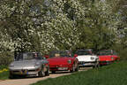 Vier Generationen Alfa Spider