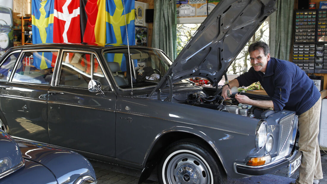 Volvo 164, Garage, Motorhaube, Heinz Vollmerhausen