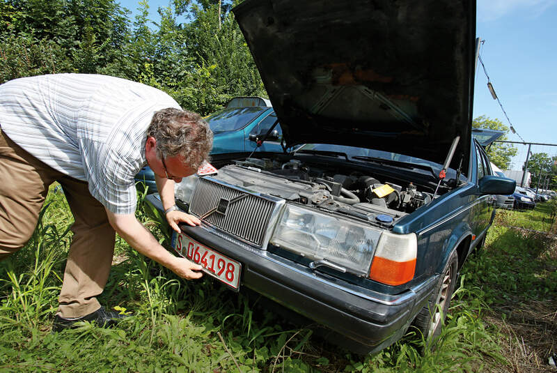 Volvo 960 Station Wagon, Frontansicht, Nummernschild