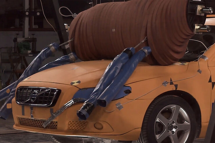 Elch-Crashtest-Dummy von Volvo: Kein Kopf, aber saugefährlich