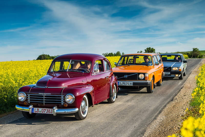 Volvo PV 444, Volvo 240, Volvo 740, Frontansicht