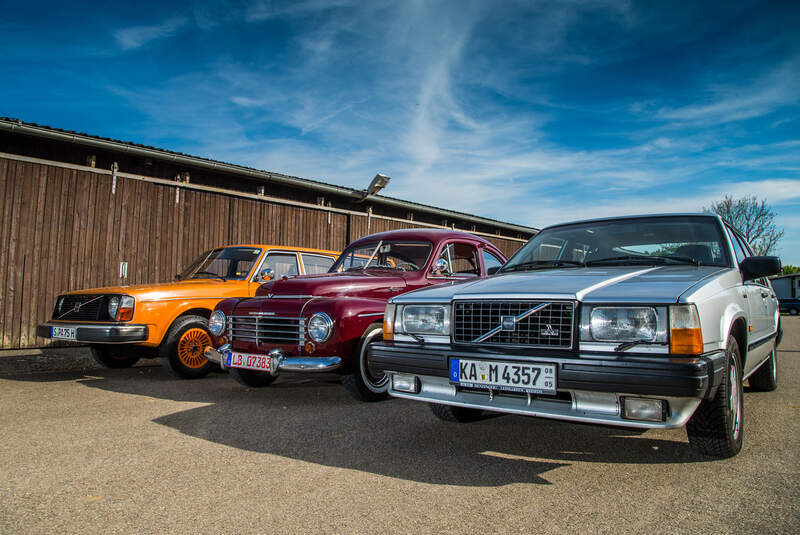 Volvo PV 444, Volvo 240, Volvo 740, Frontansicht