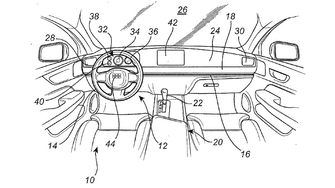 Volvo Patent verschiebbares Lenkrad