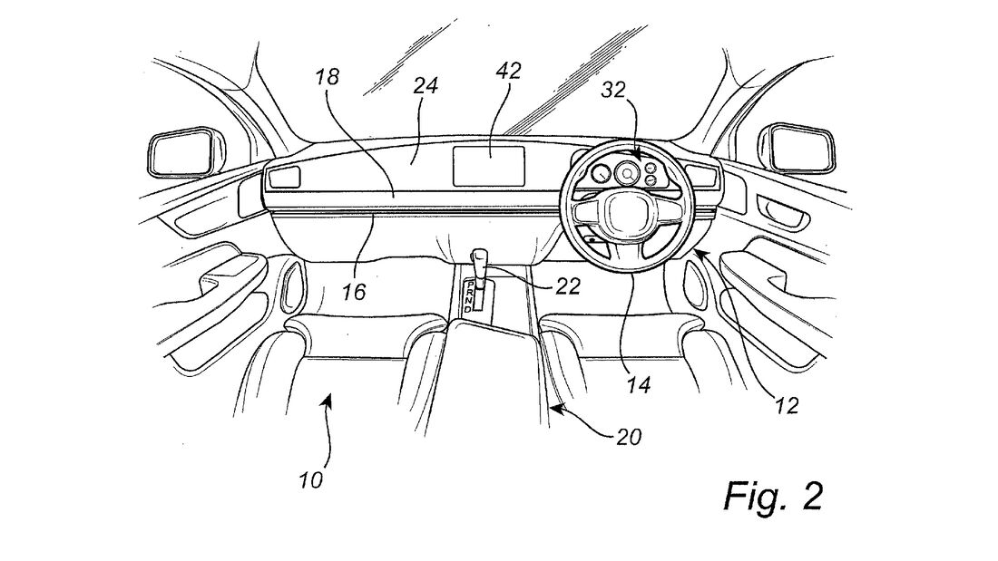 Volvo Patent verschiebbares Lenkrad