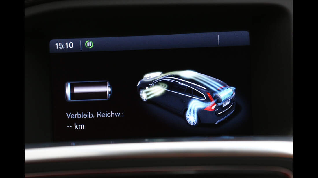 Volvo V60 D6 AWD, Display, Reichweite