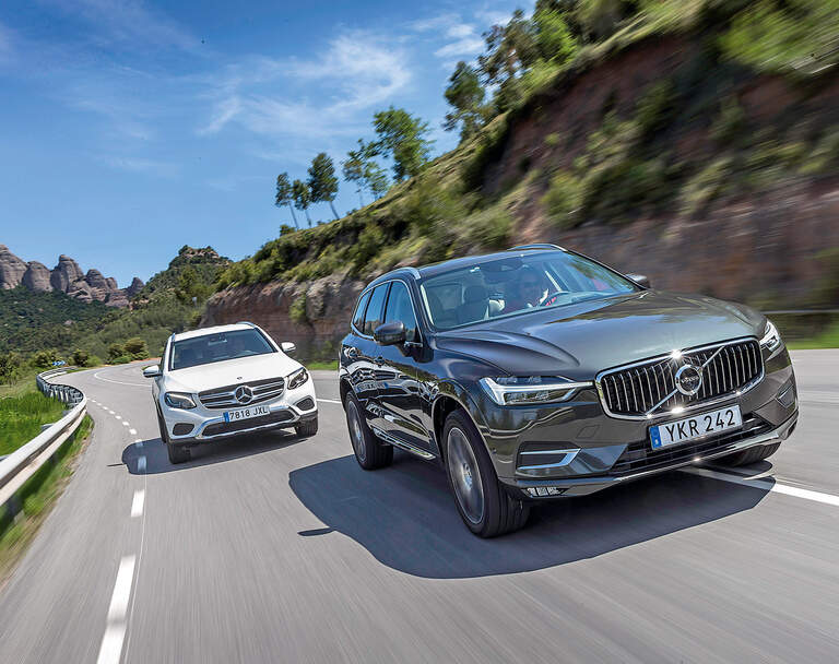 Volvo Xc60 D5 Und Mercedes Glc 220 D Im Vergleich Auto Motor Und
