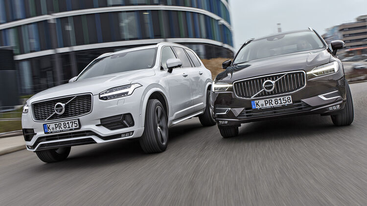 Vergleichstest Volvo Xc60 Gegen Xc90 Auto Motor Und Sport