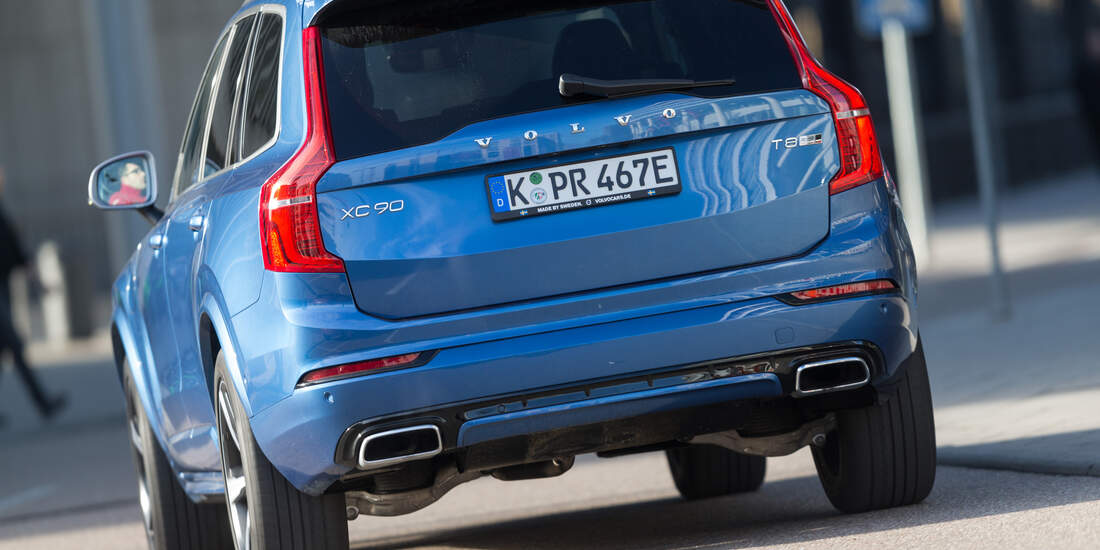 Volvo XC90 T8, Heckansicht