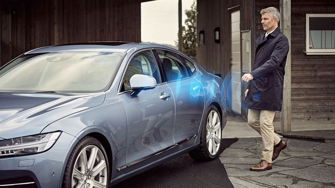 Volvo schlüsselloser Zugang Smartphone