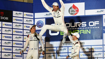 WEC Bahrain 2015 - Porsche - Webber - Hartley - Bernhard