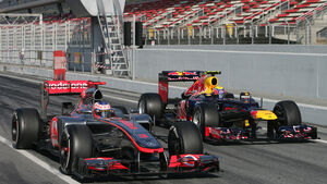 Webber & Button - Formel 1-Test - Barcelona - 2012