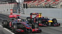 Webber & Button - Formel 1-Test - Barcelona - 2012