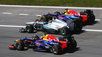 Webber, Hamilton & Vettel - Formel 1 - GP Deutschland 2013