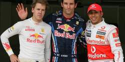 Webber, Hamilton und Vettel