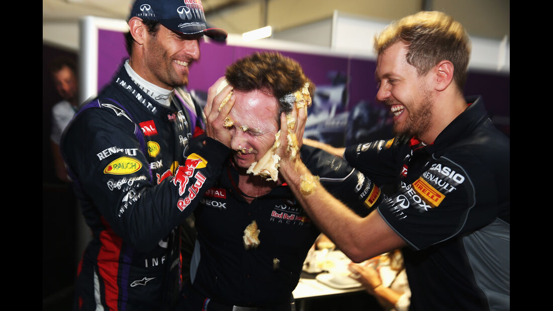 Webber, Horner & Vettel - Formel 1 - GP USA - 16. November 2013