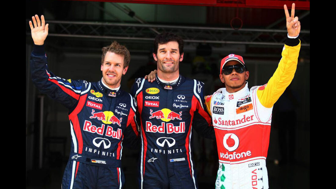 Webber Vettel Hamilton GP Spanien 2011