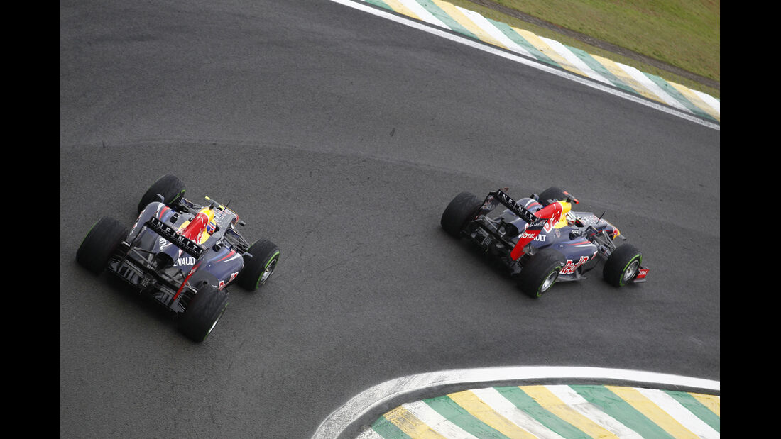 Webber Vettel Red Bull GP Brasilien 2012