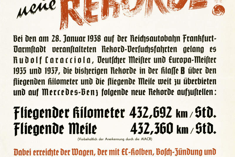 Weltrekordfahrt 1939, Werbeplakat