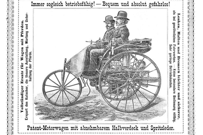 Werbeplakat Benz Patent-Motorwagen