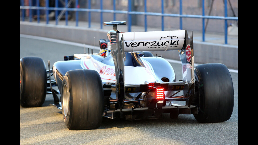Williams Auspuff Jerez Test 2012