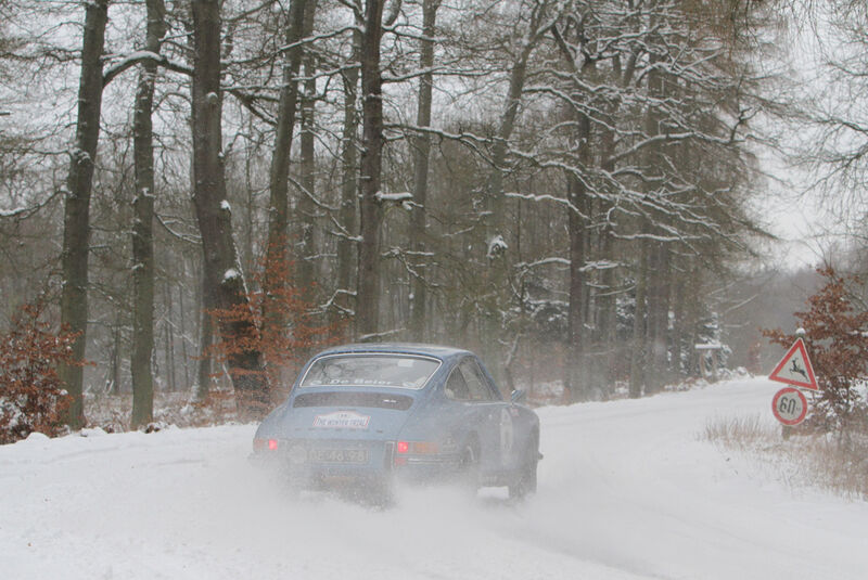 Winter Trail, Porsche 911, Heckansicht