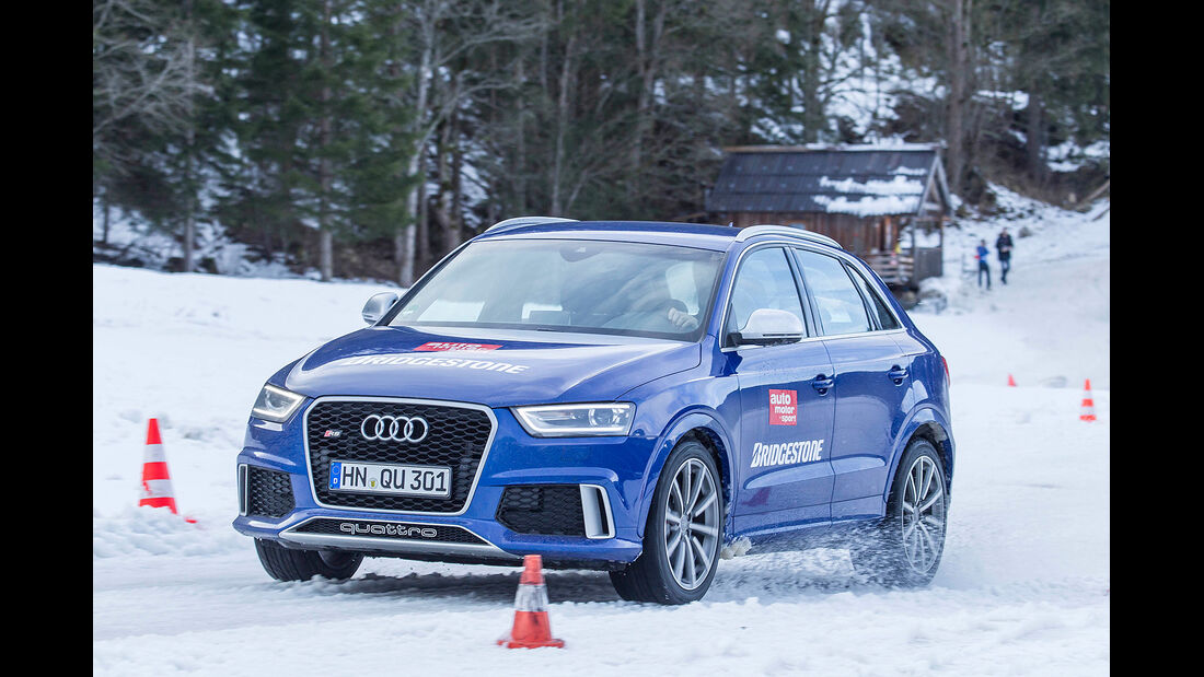 Wintertraining 2014, Fahrtraining, Bridgestone, Audi