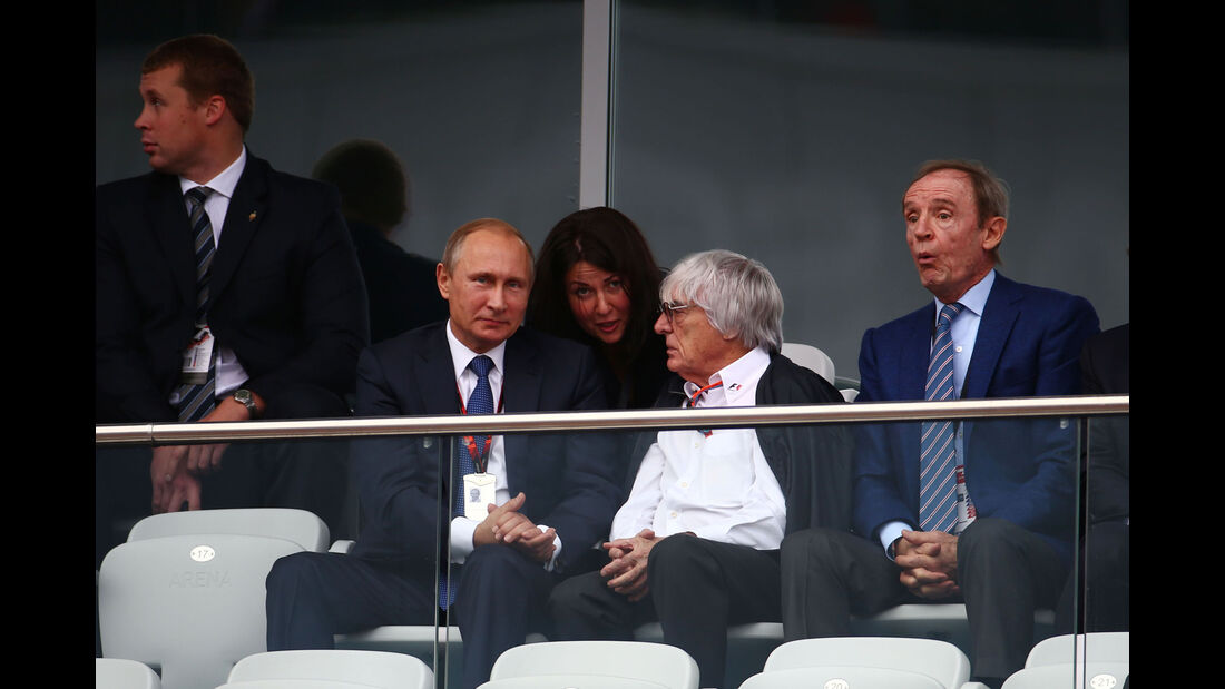 Wladimir Putin - Bernie Ecclestone - GP Russland 2015 - Sochi - Rennen