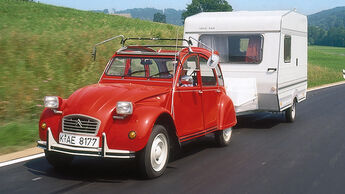 Wohnwagen-Check, Ente, Citroen CV