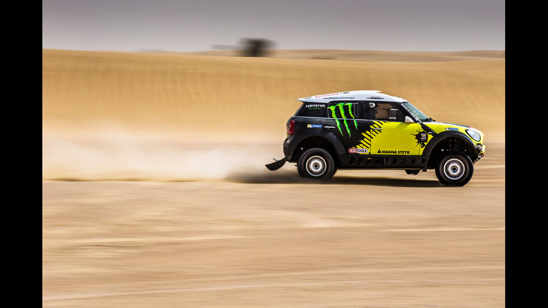 X-Raid Mini All4 Racing, Impression, Wüstensand