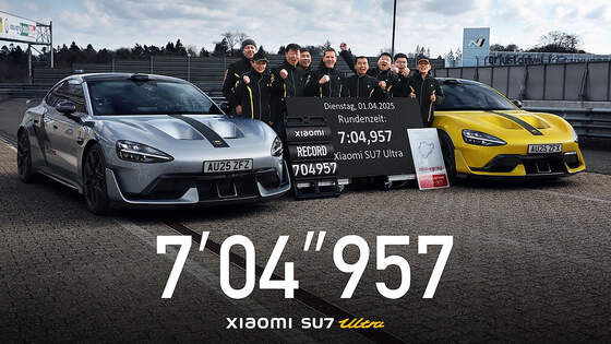 Xiaomi SU7 Ultra Nürburgring Nordschleife Rekord