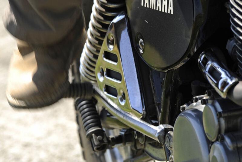 Yamaha XT 500, Hinterrad
