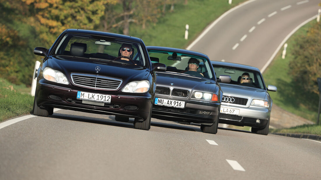 Youngtimer-Fahrbericht-Mercedes-S-500-BMW-740i-Audi-A8-4.2