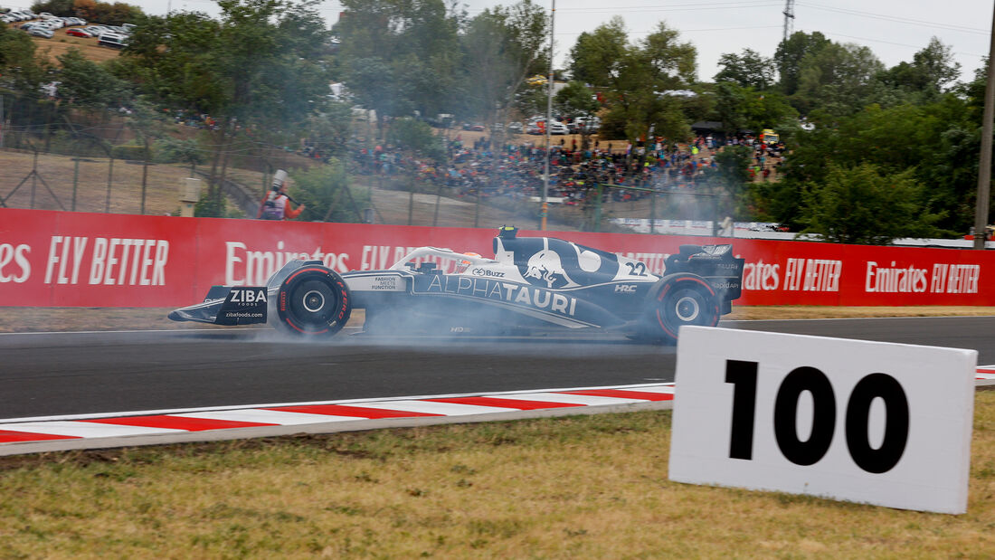 Yuki Tsunoda - Alpha Tauri - Formel 1 - GP Ungarn 2022 - Budapest - Rennen