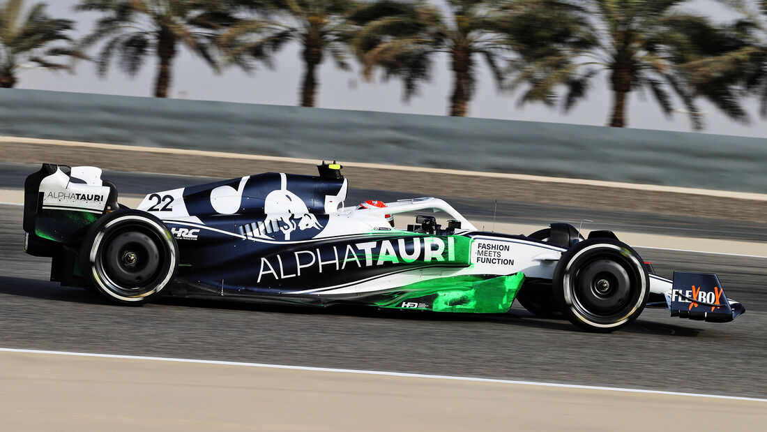 Yuki Tsunoda - Alpha Tauri - Formel 1 - Test Bahrain - Tag 3 - 12. März 2022