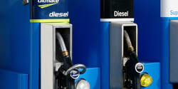 Zapfsäulen Diesel Tanken Tankstelle