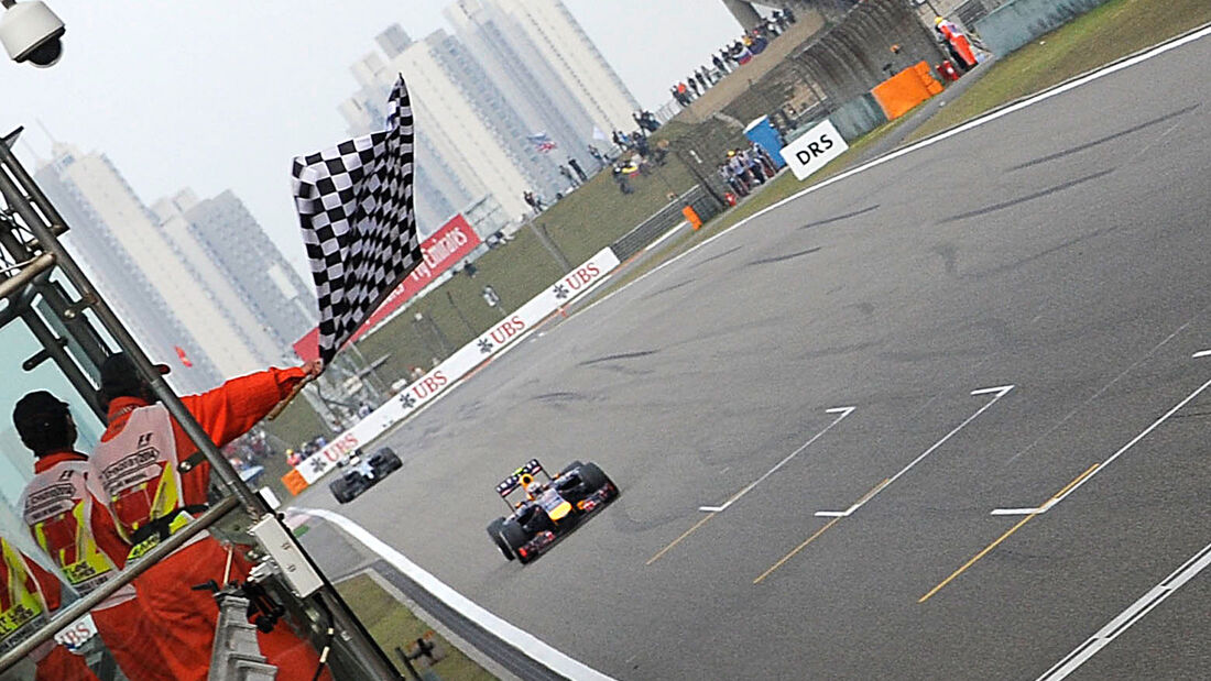 Zielflagge - GP China 2014