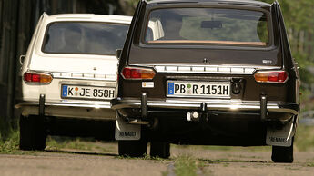 Zwei Renault 16 - Heckansicht
