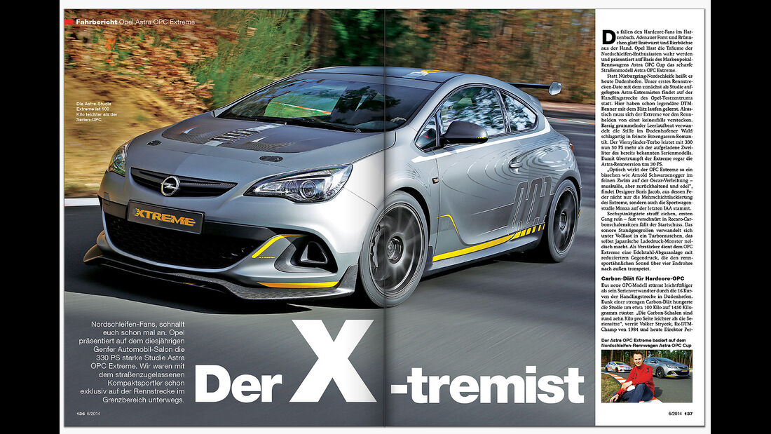 ams Heft 6 Fahrbericht Opel Extreme