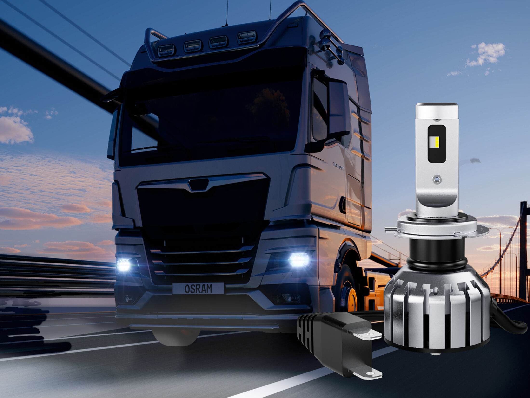 Osram Truckstar H7 Nachrüst-LED für 24-Volt-Lkw