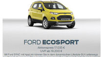 asv 1814, Rabatte der Hersteller, Ford Ecosport Aktion