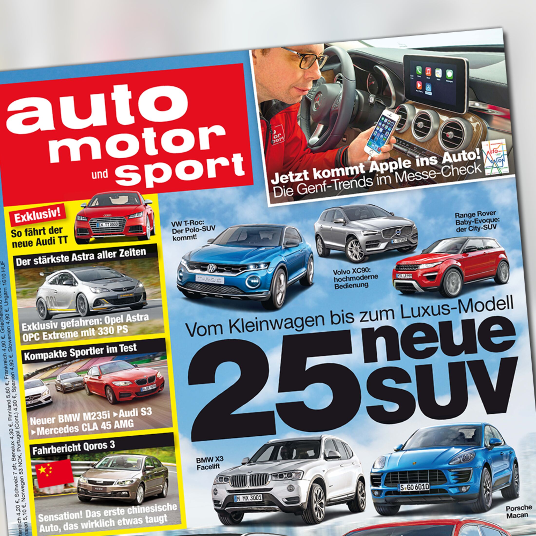Neues Heft: 25 neue SUV und Audi TT Fahrbericht
