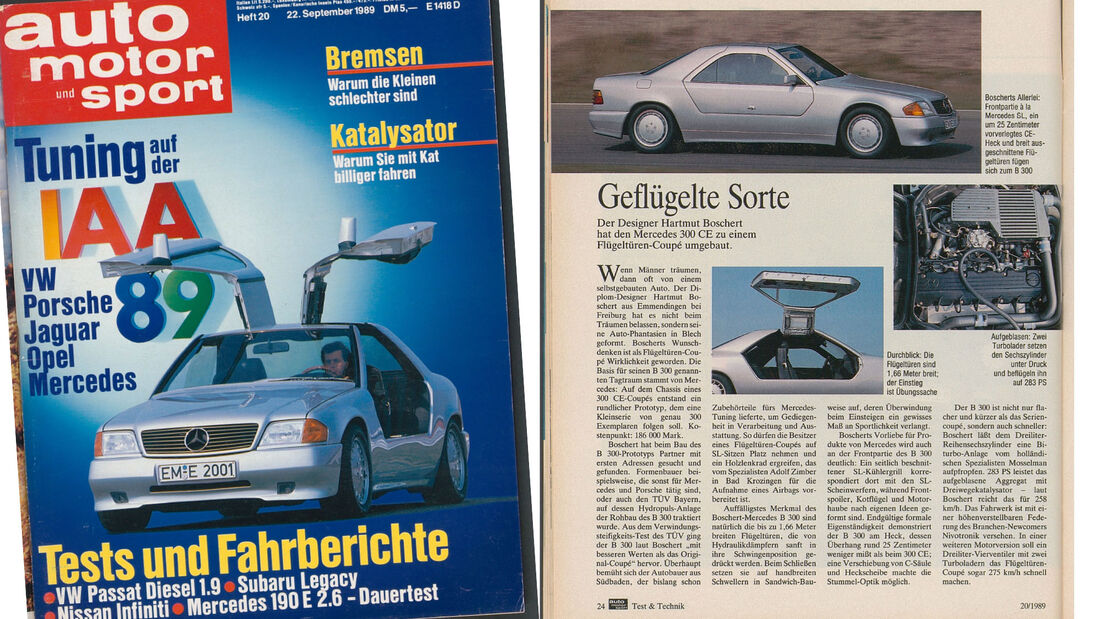 auto motor und sport 20/1989 Titel und Fahrbericht Boschert B300