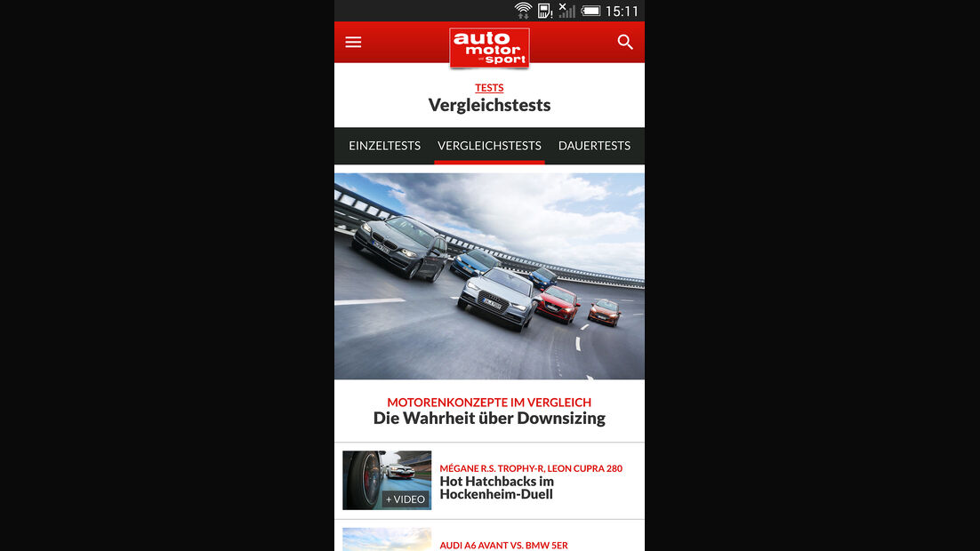 auto motor und sport App Android 04/2015