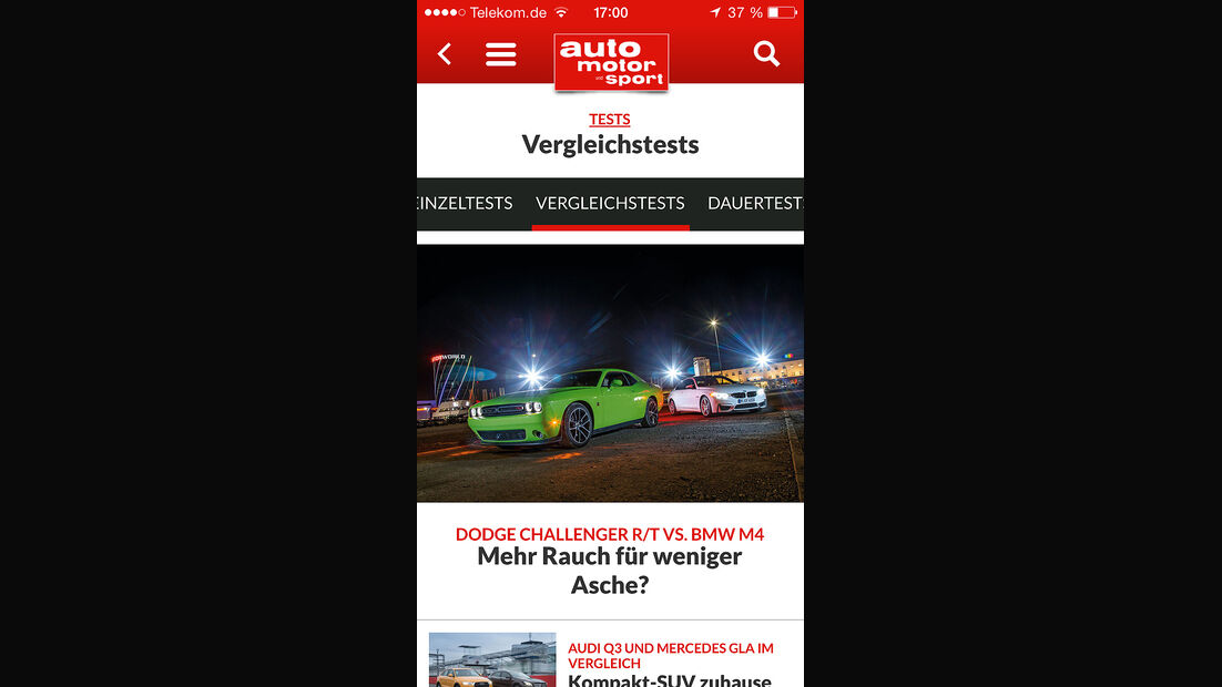 auto motor und sport App iOS iPhone 04/2015